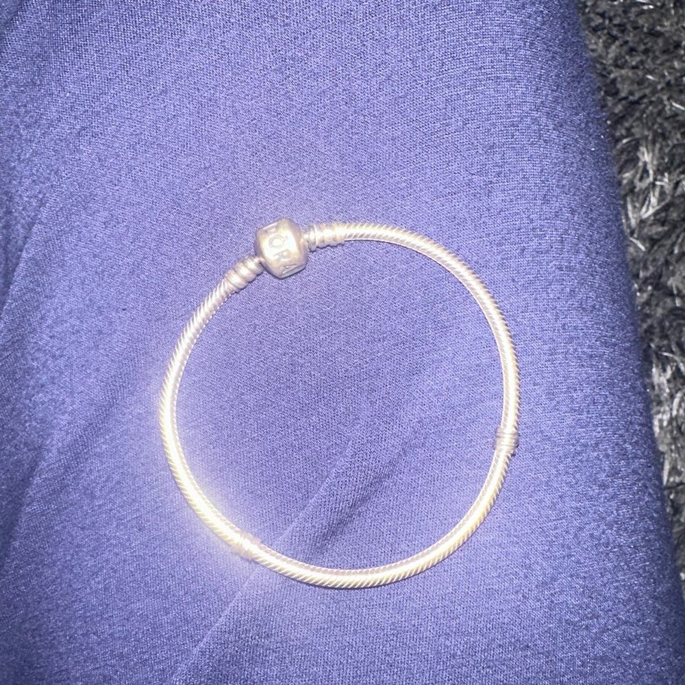 PANDORA barrel clasp bracelet silver